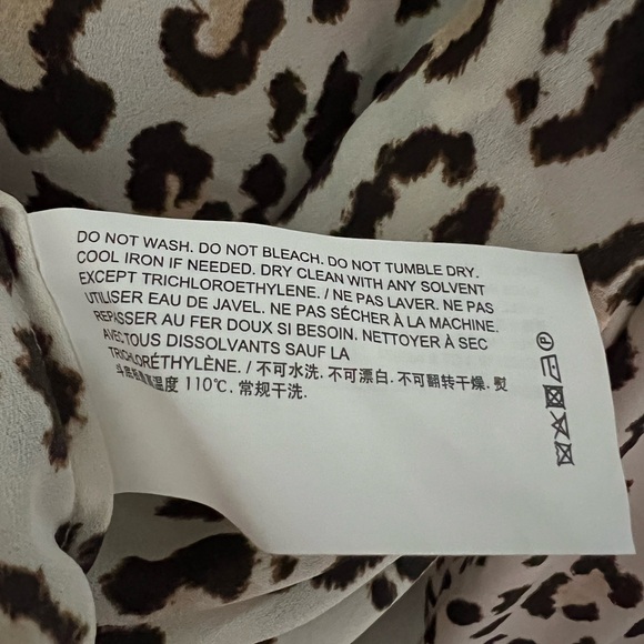 Theory Leopard Print Classic Button Down Blouse - Picture 7 of 8